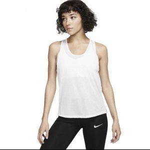 Nike T-shirt MilerBreathe White/Reflective Silver